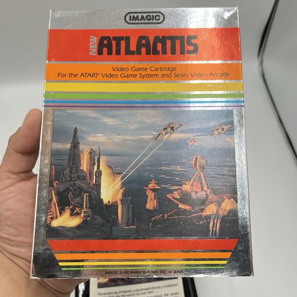 Atlantis (Atari 2600, Image 1982, IA3203) Complete In Box! Tested 100%! - Picture 9 of 11